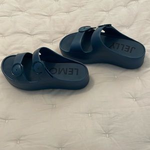 Lemon jelly platform sandals